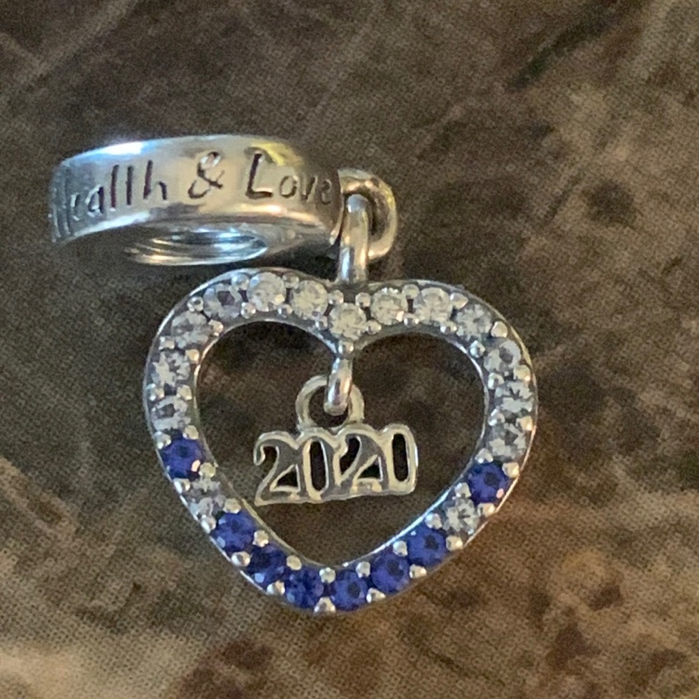PANDORA 2020 New Year Dangle Charm S925 ALE Happiness, Health and Love Lmt EDT.